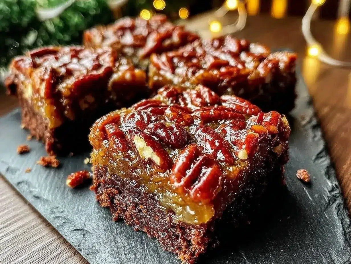 pecan pie brownies preparation steps