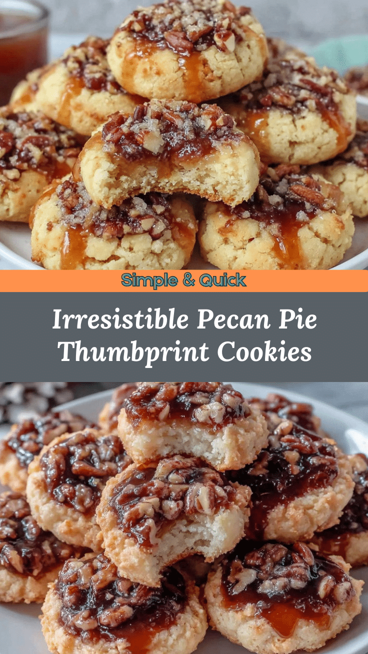 Pecan Pie Thumbprint Cookies recipe