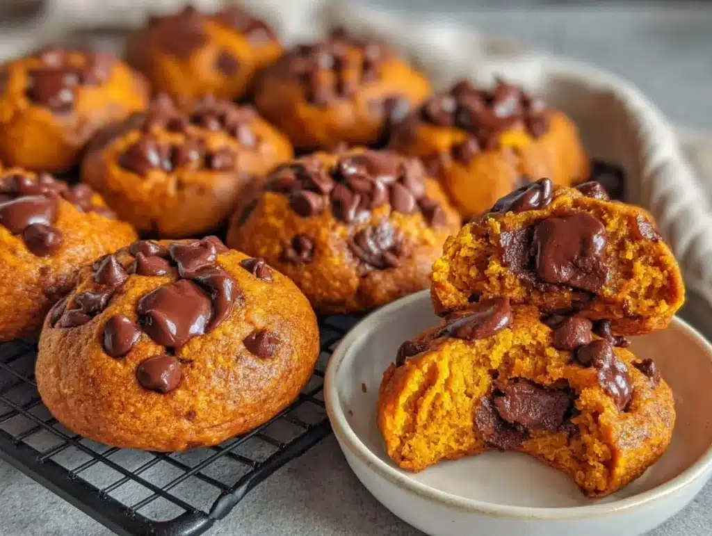 pumpkin chocolate chip cookies - featured image