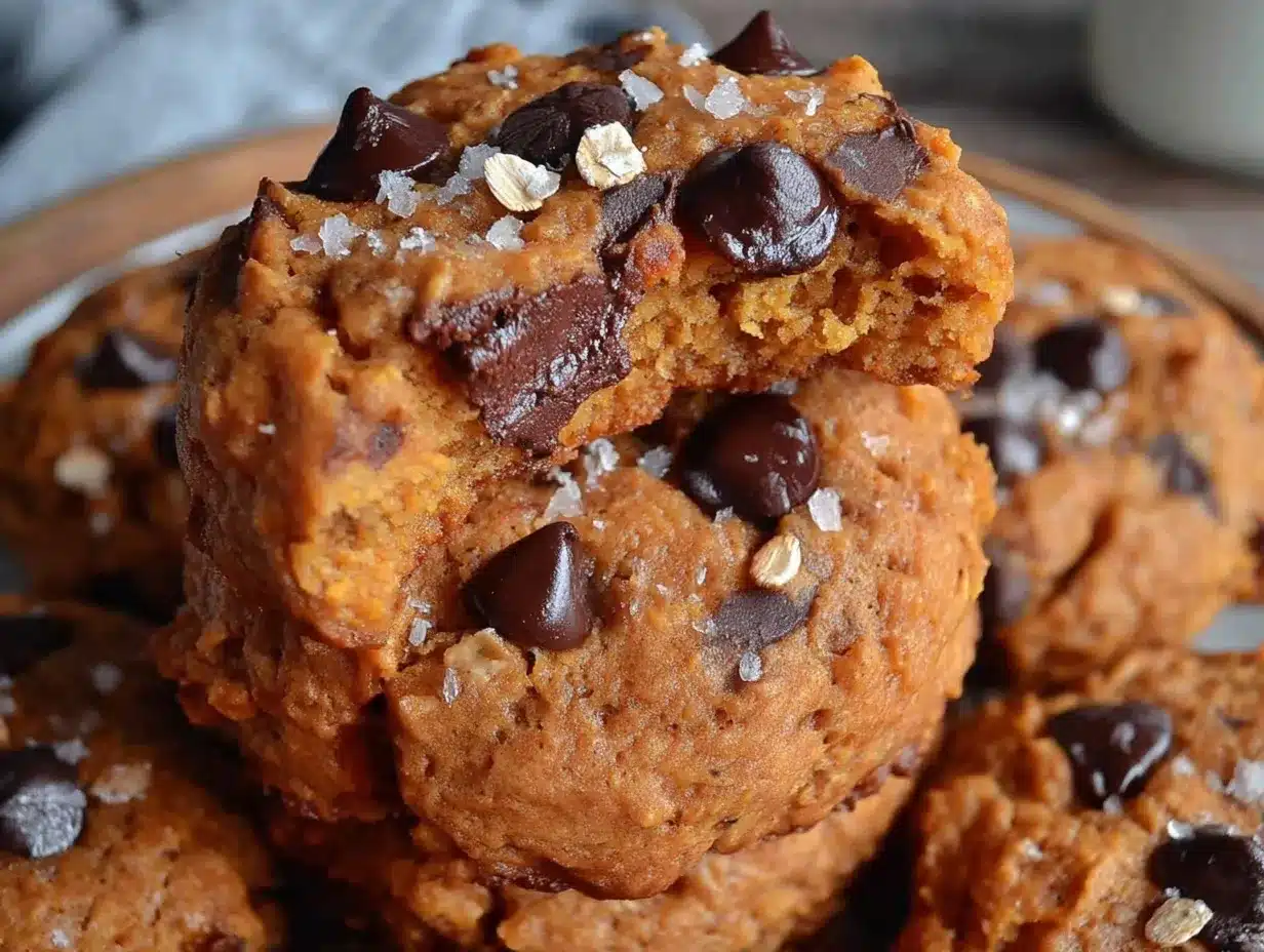 pumpkin oatmeal chocolate chip cookies preparation steps