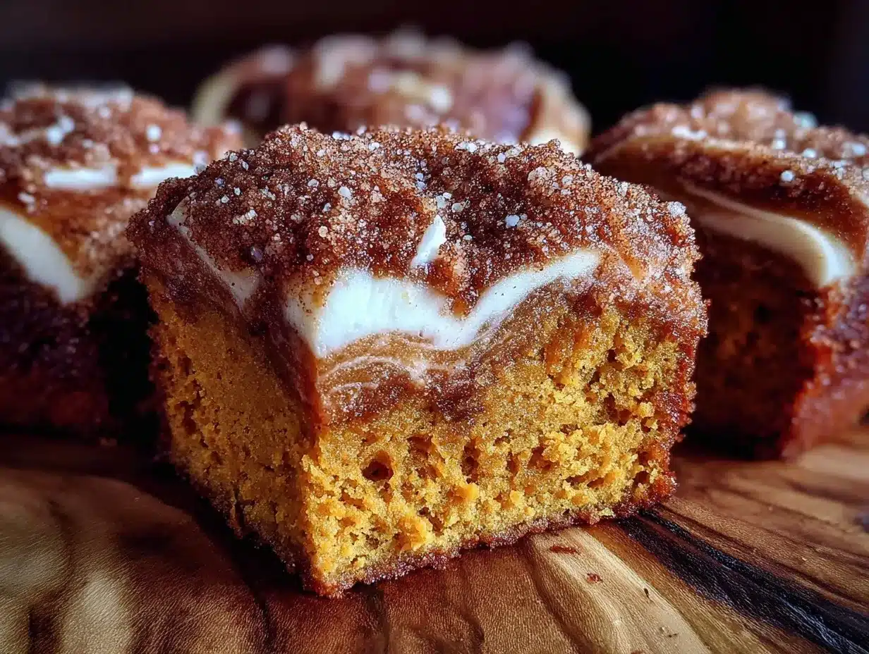 Pumpkin Snickerdoodle Snack Cake preparation steps