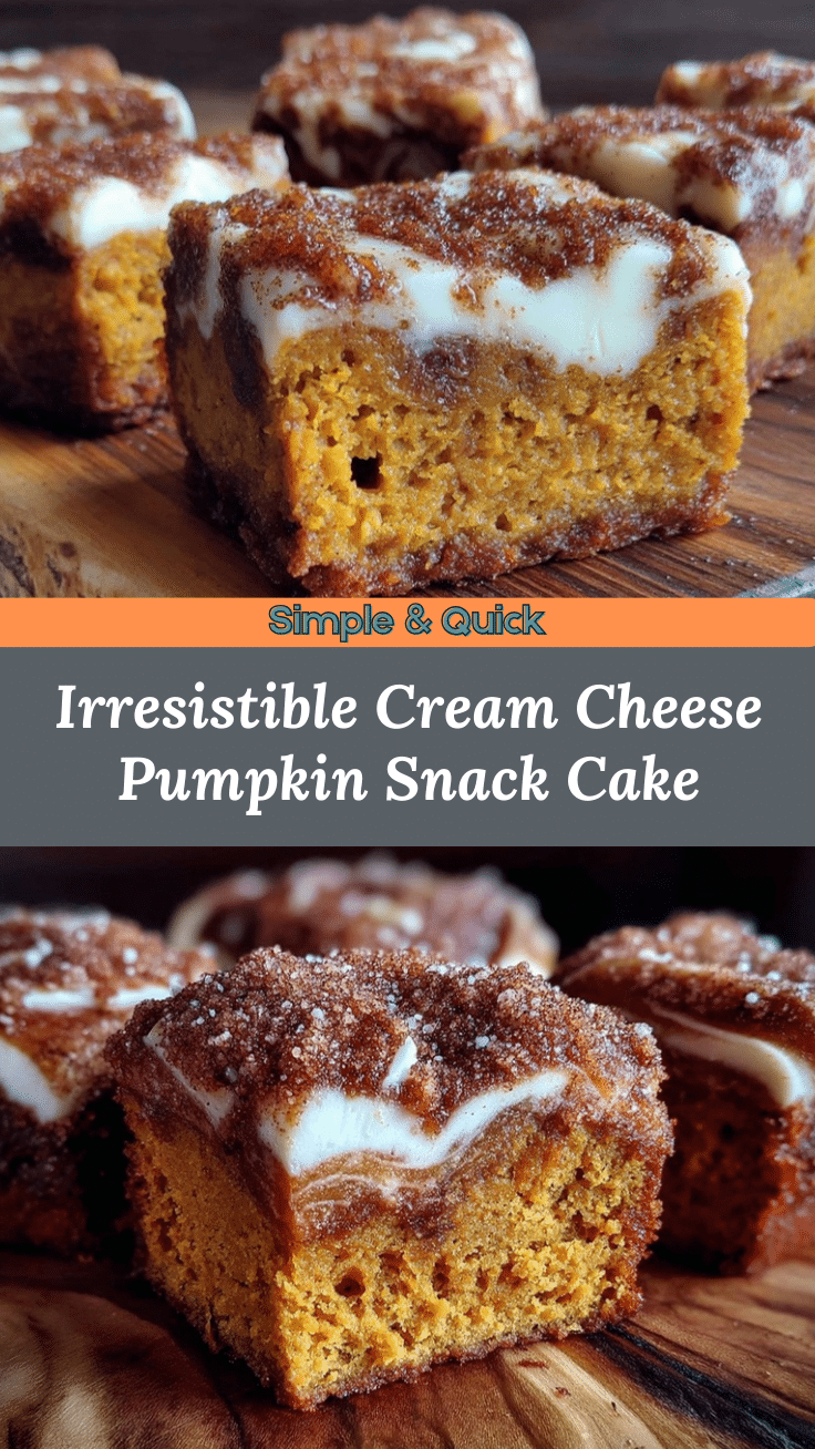 Pumpkin Snickerdoodle Snack Cake recipe