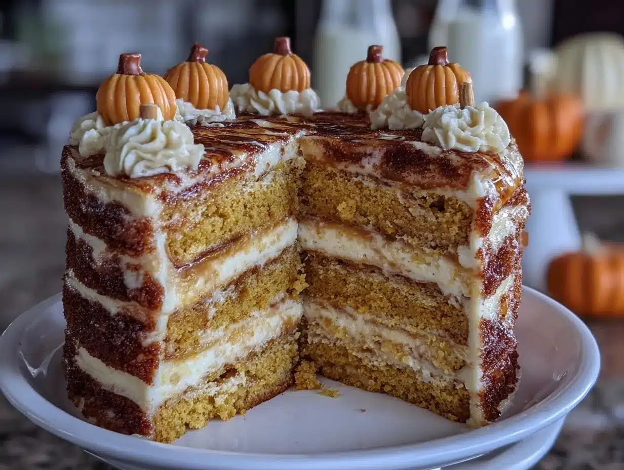 Pumpkin Spice Latte Layer Cake preparation steps