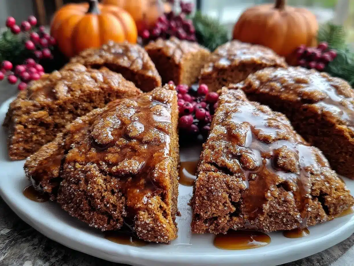 pumpkin spice molasses crinkle scones preparation steps