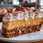 pumpkin spice mousse pie - featured image