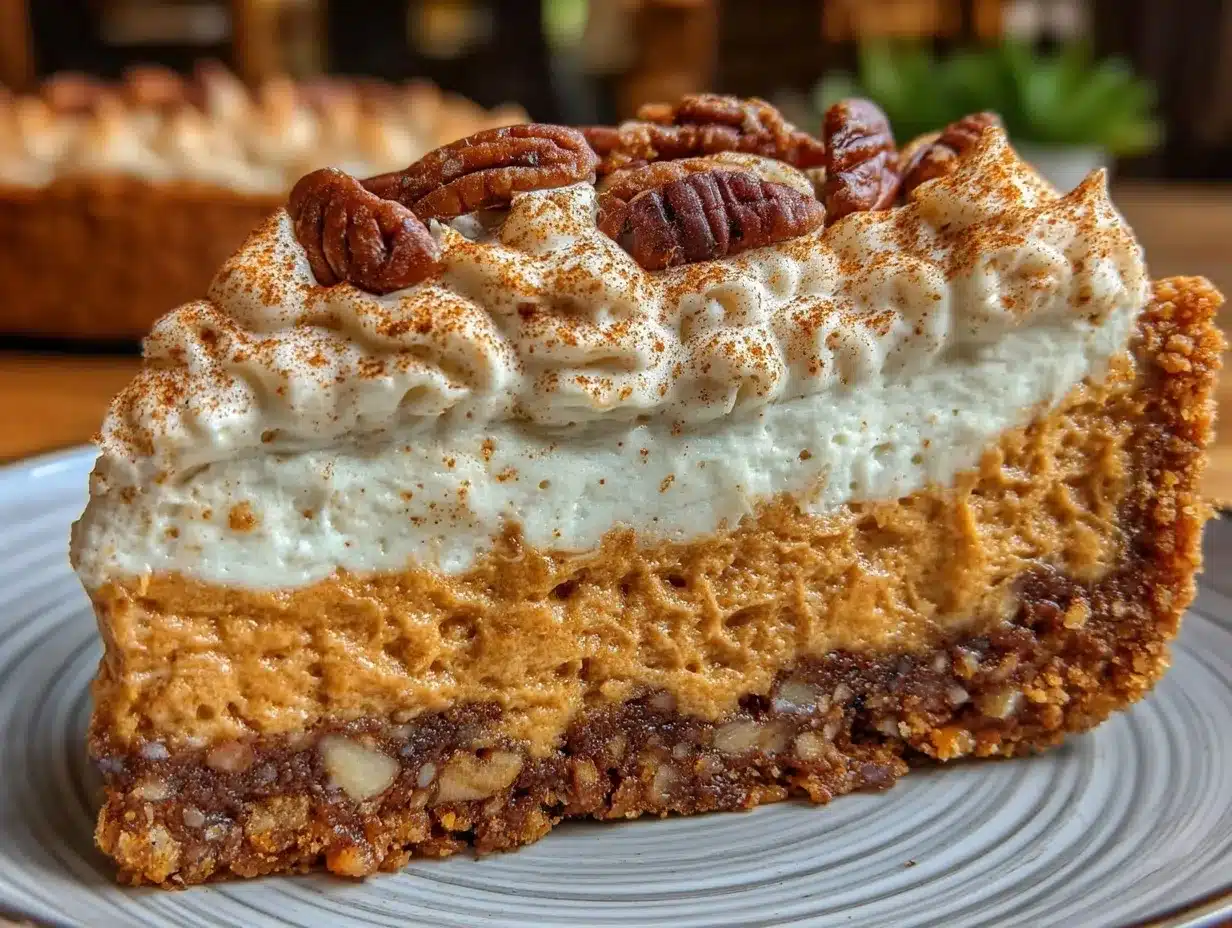 pumpkin spice mousse pie preparation steps