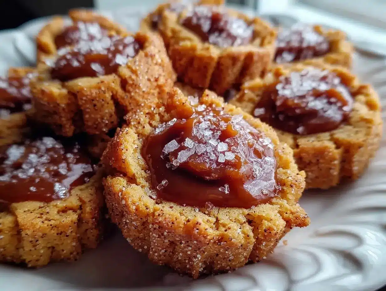 Salted Caramel Apple Butter Thumbprint Cookies preparation steps