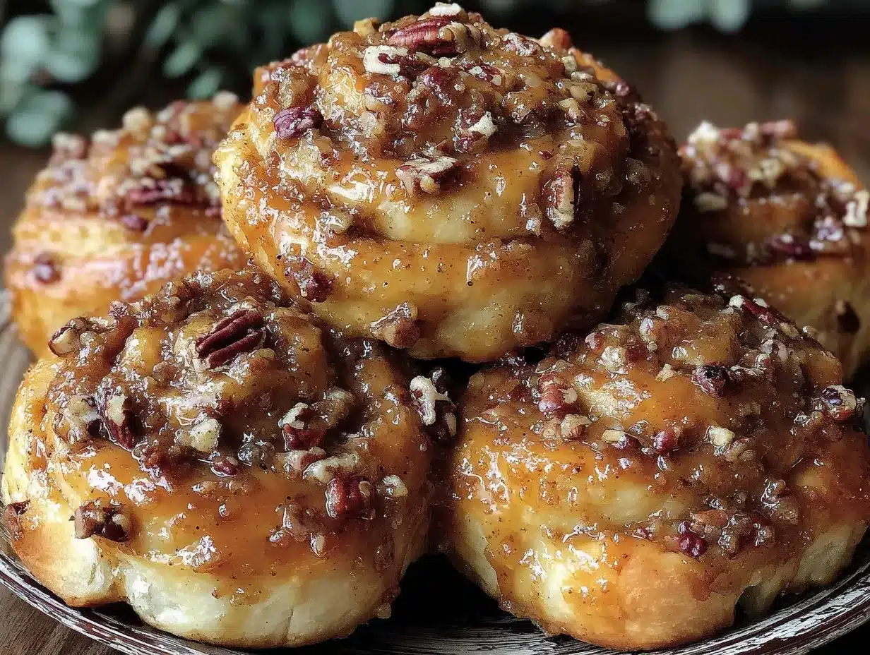Salted Caramel Pecan Pie Crescent Rolls preparation steps