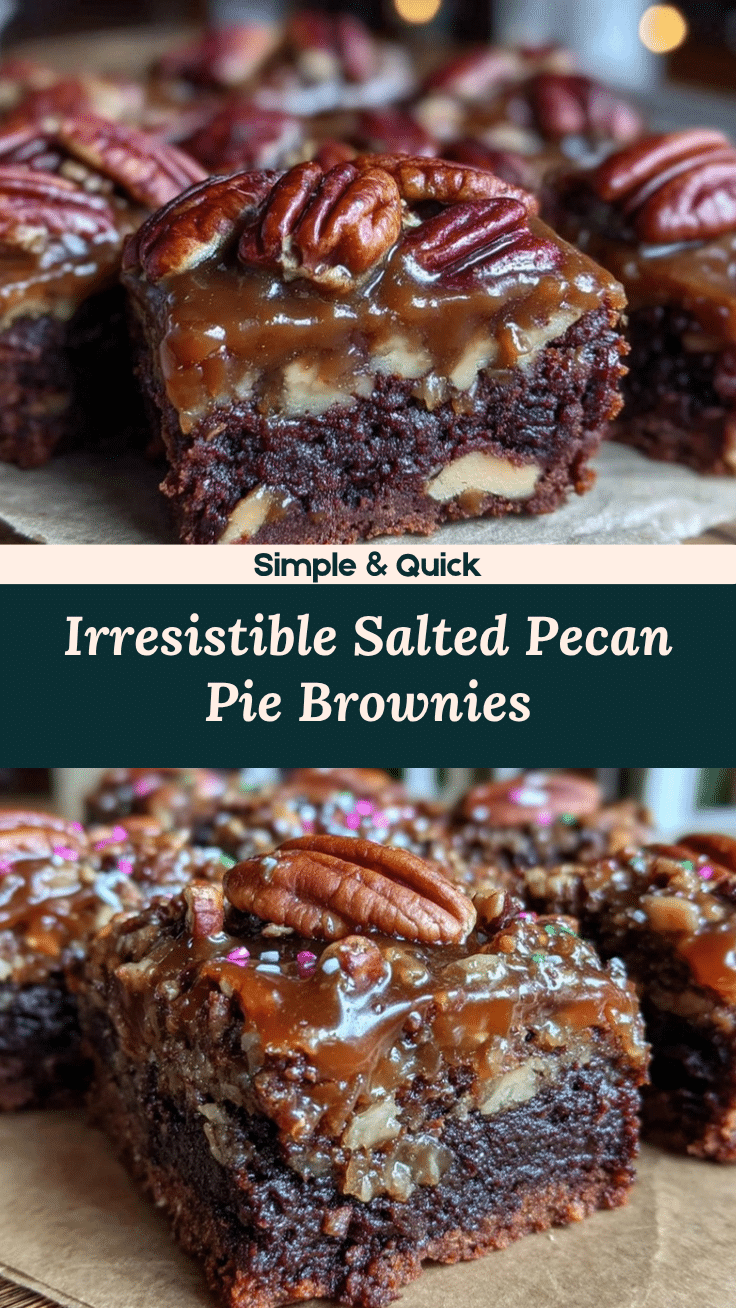salted pecan pie brownies recipe