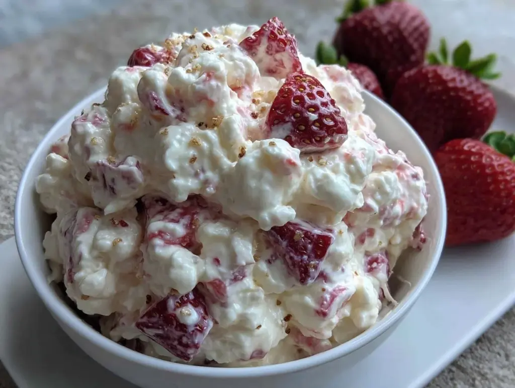 Strawberry Cheesecake Fluff Salad - featured image