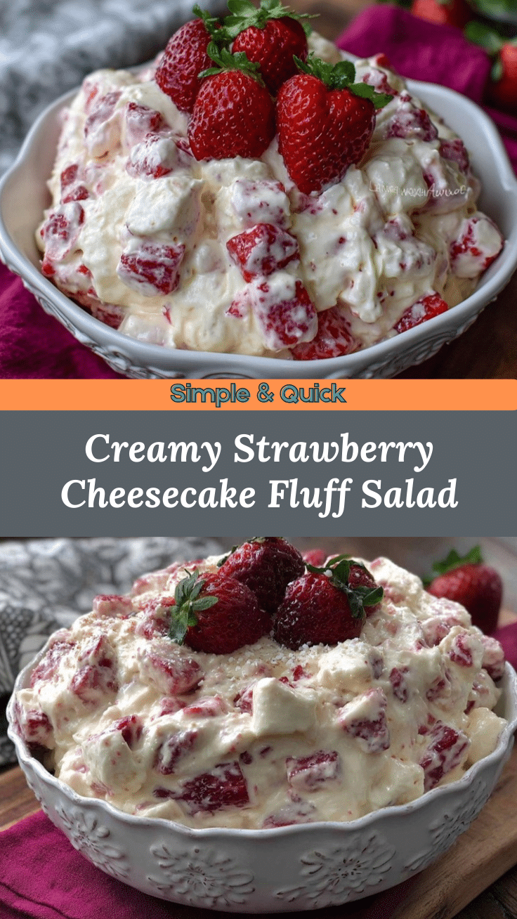 Strawberry Cheesecake Fluff Salad recipe