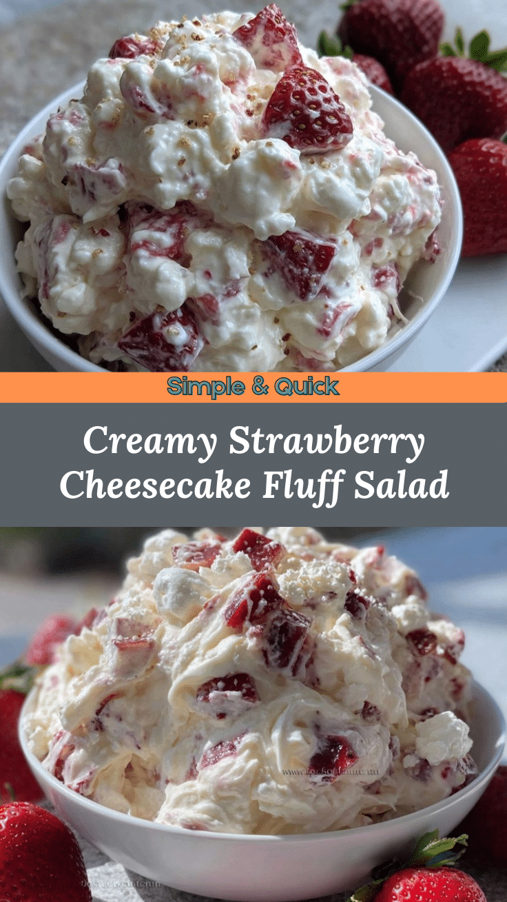 Strawberry Cheesecake Fluff Salad recipe