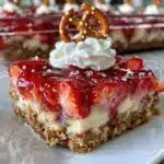 Strawberry Pretzel Salad Bars - featured image