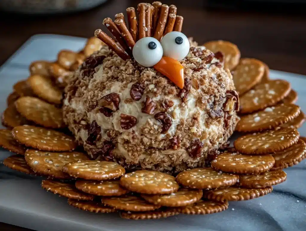 turkey cheese ball - featured image