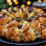 turkey cranberry crescent ring - featured image