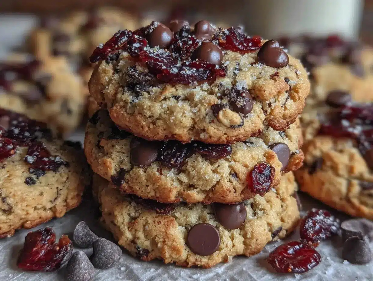 vegan cranberry chocolate chip cookies preparation steps