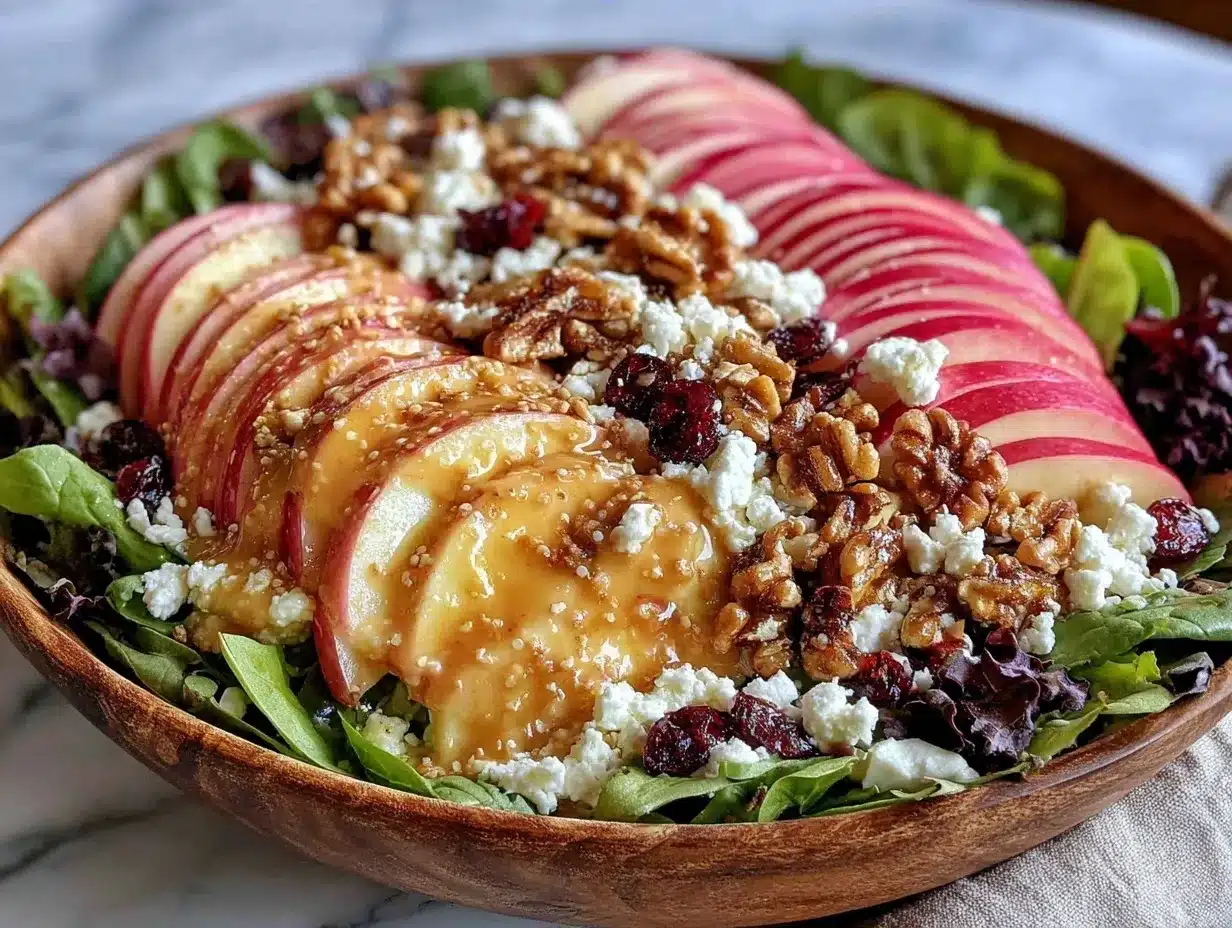 walnut apple salad preparation steps