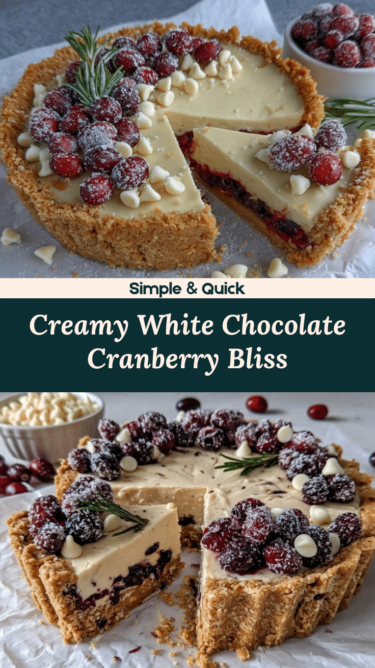 white chocolate cranberry tart recipe