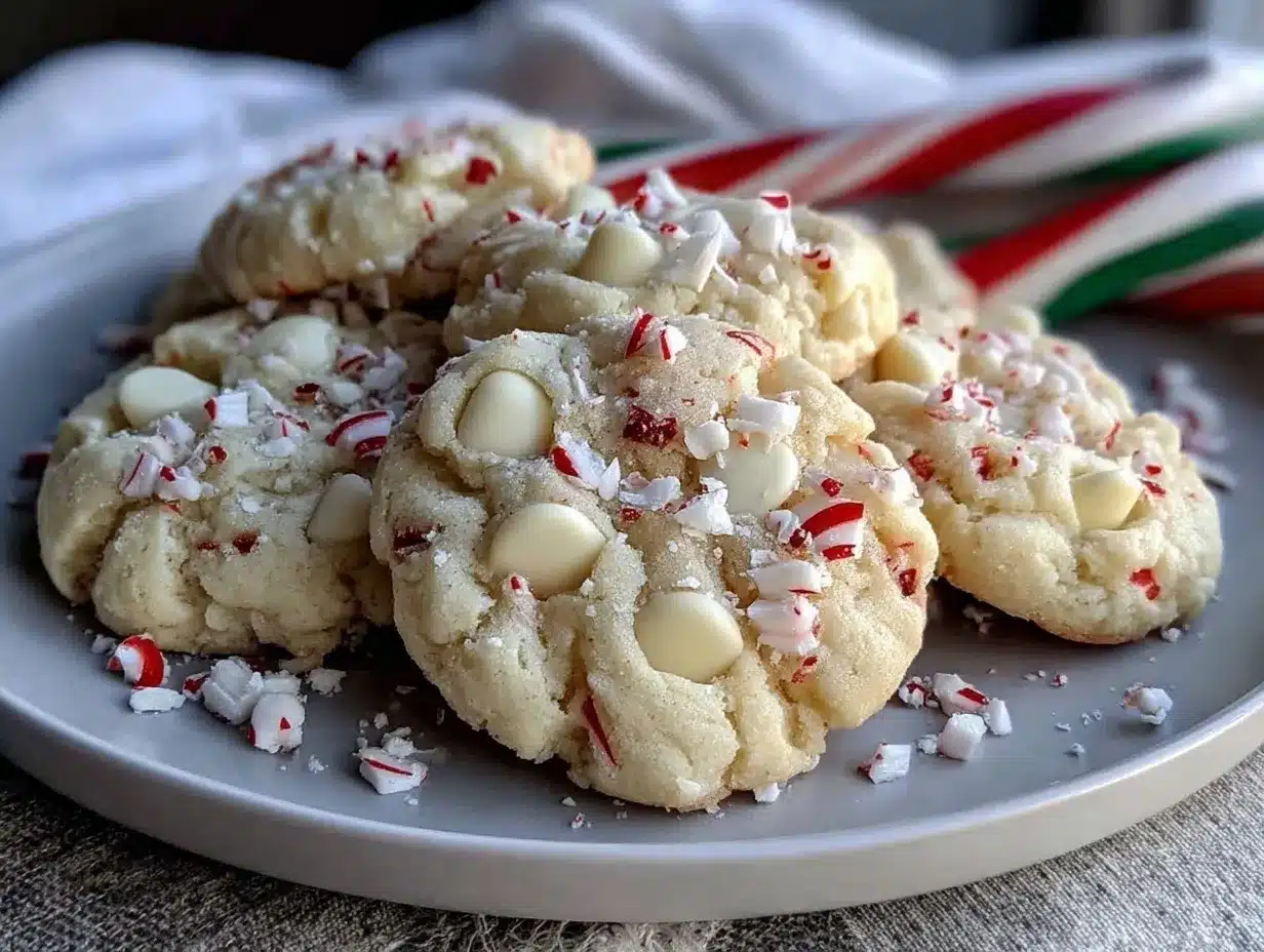white chocolate peppermint cookies preparation steps