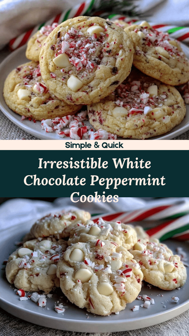 white chocolate peppermint cookies recipe