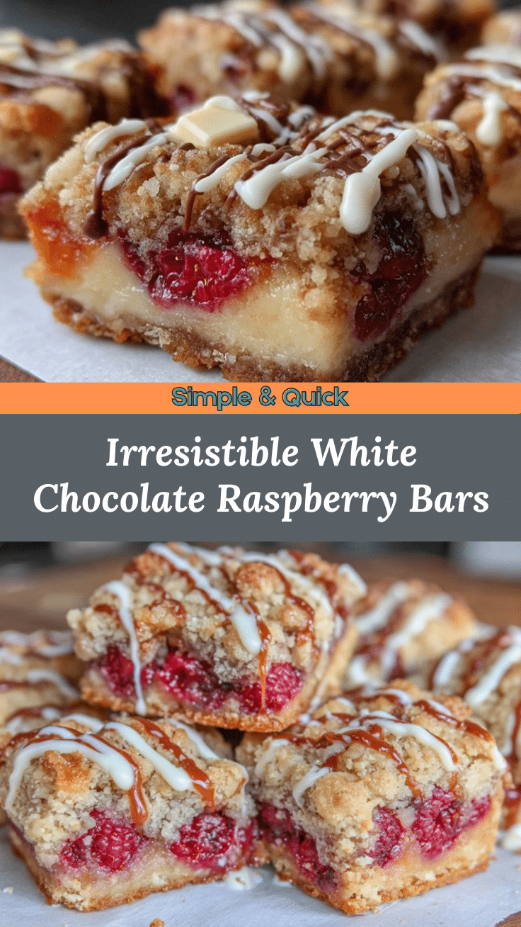 white chocolate raspberry crumble bars recipe