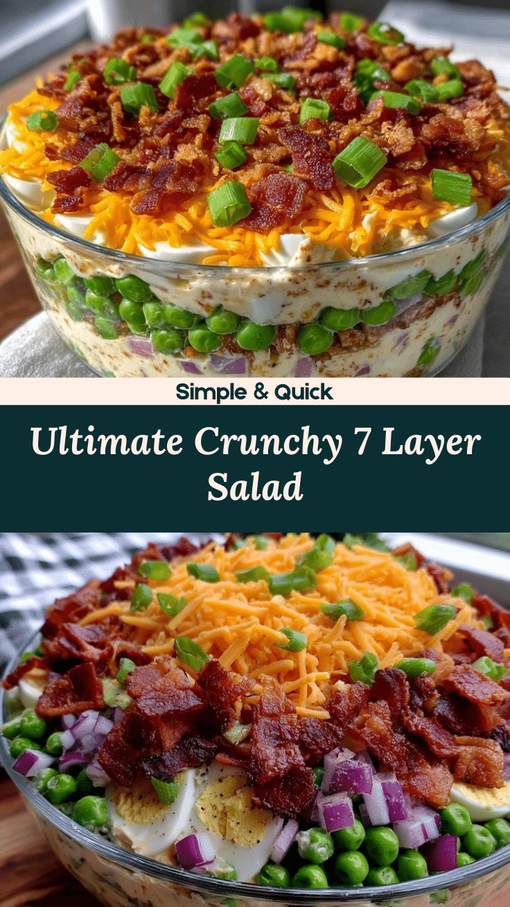 7 layer salad with bacon and cheddar recipe