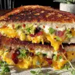 bacon jalapeño avocado grilled cheese - featured image