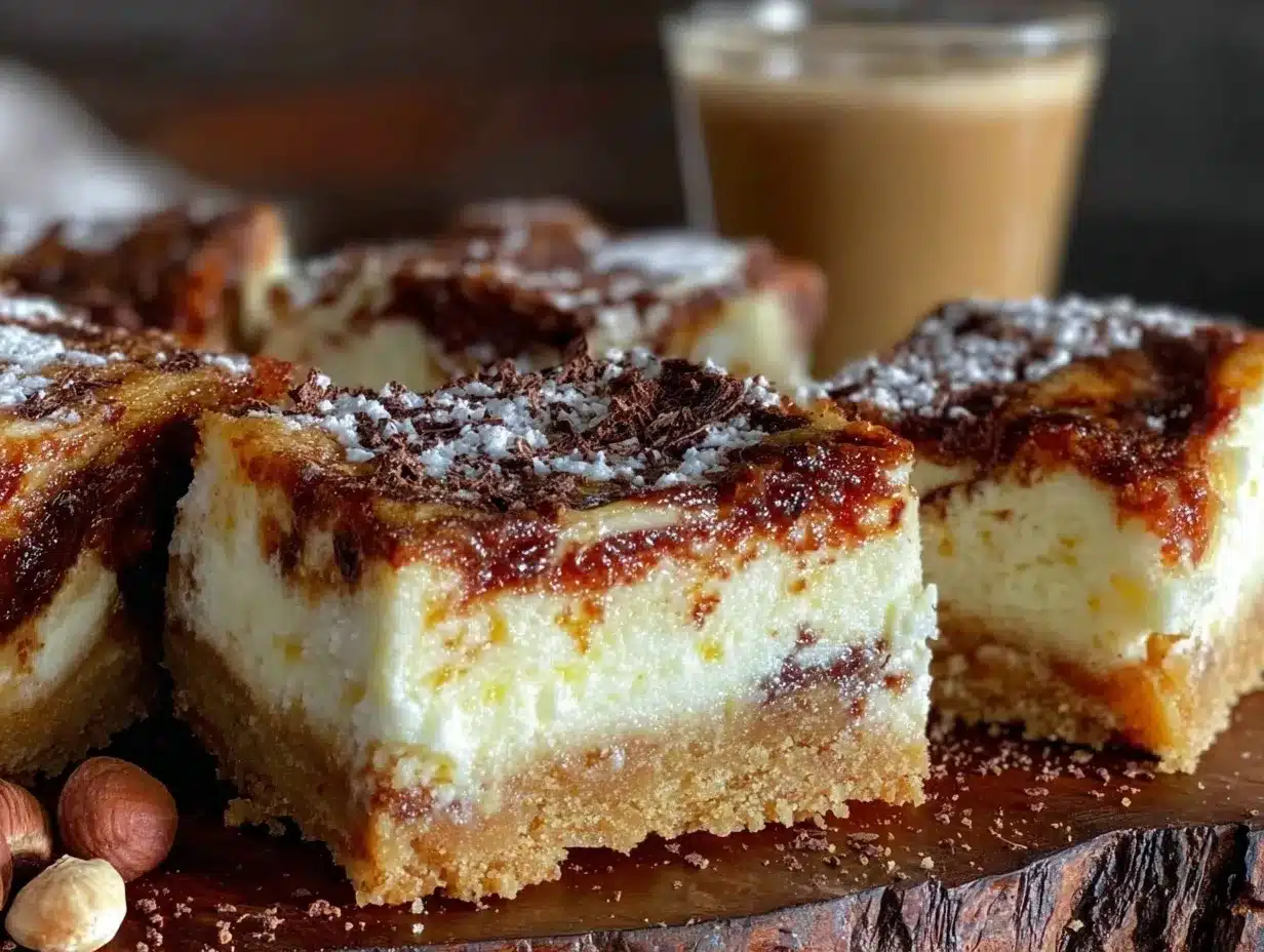 Baileys Irish Cream Cheesecake Bars preparation steps