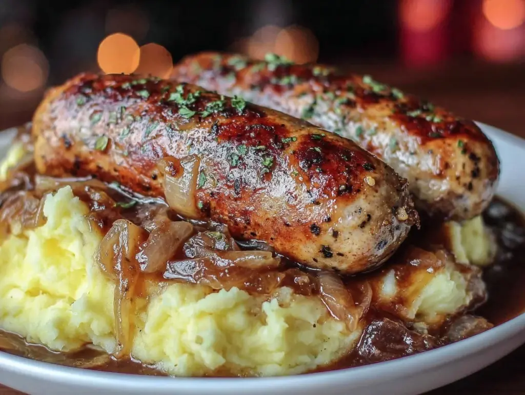 bangers and mash recipe - featured image