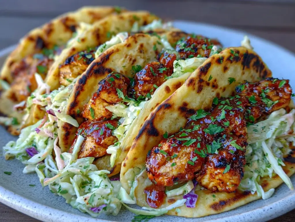 BBQ Chicken Coleslaw Wraps - featured image