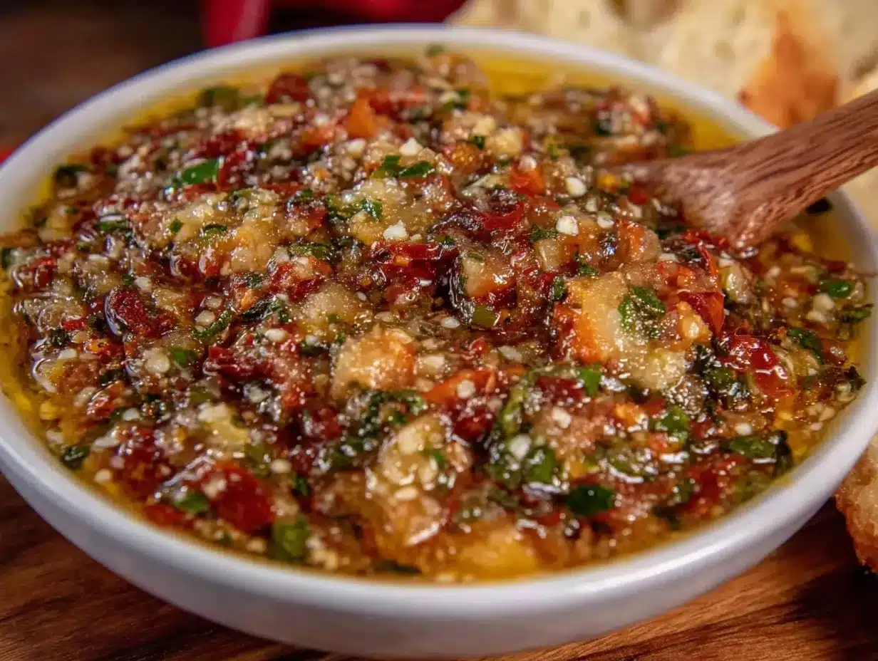 bread dipping oil preparation steps