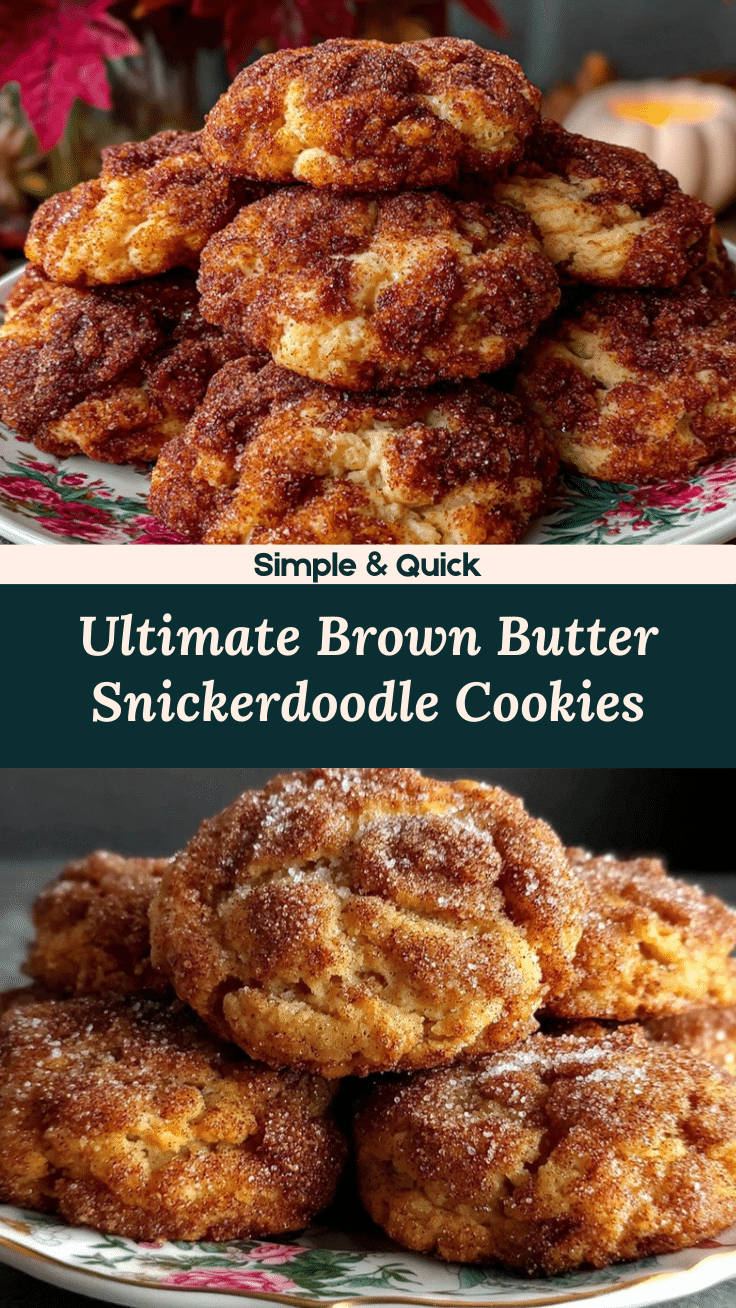 Brown Butter Snickerdoodle Coffee Cake Cookies recipe