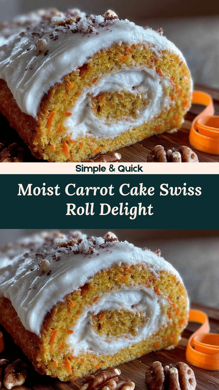 carrot cake swiss roll recipe