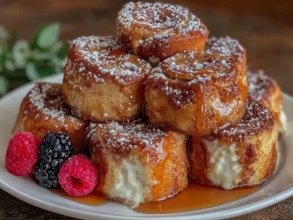 cinnamon roll french toast bites - featured image