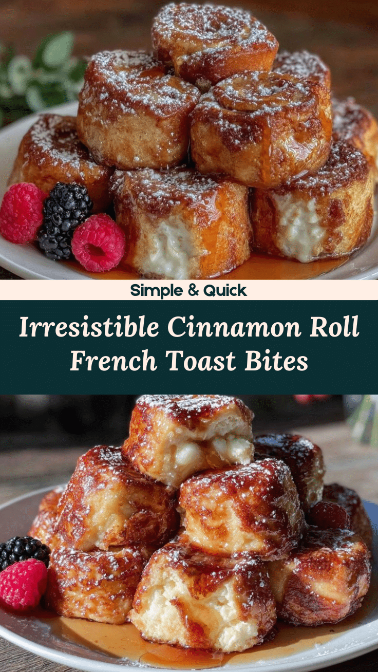 cinnamon roll french toast bites recipe
