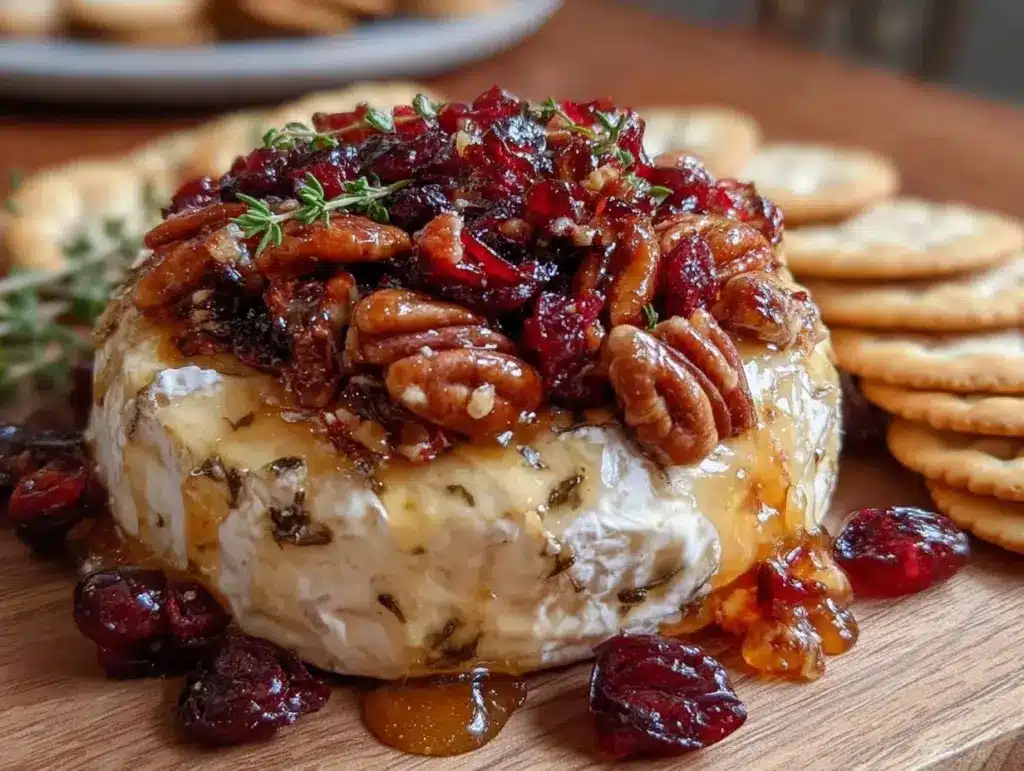 Cranberry Pecan Baked Brie - featured image