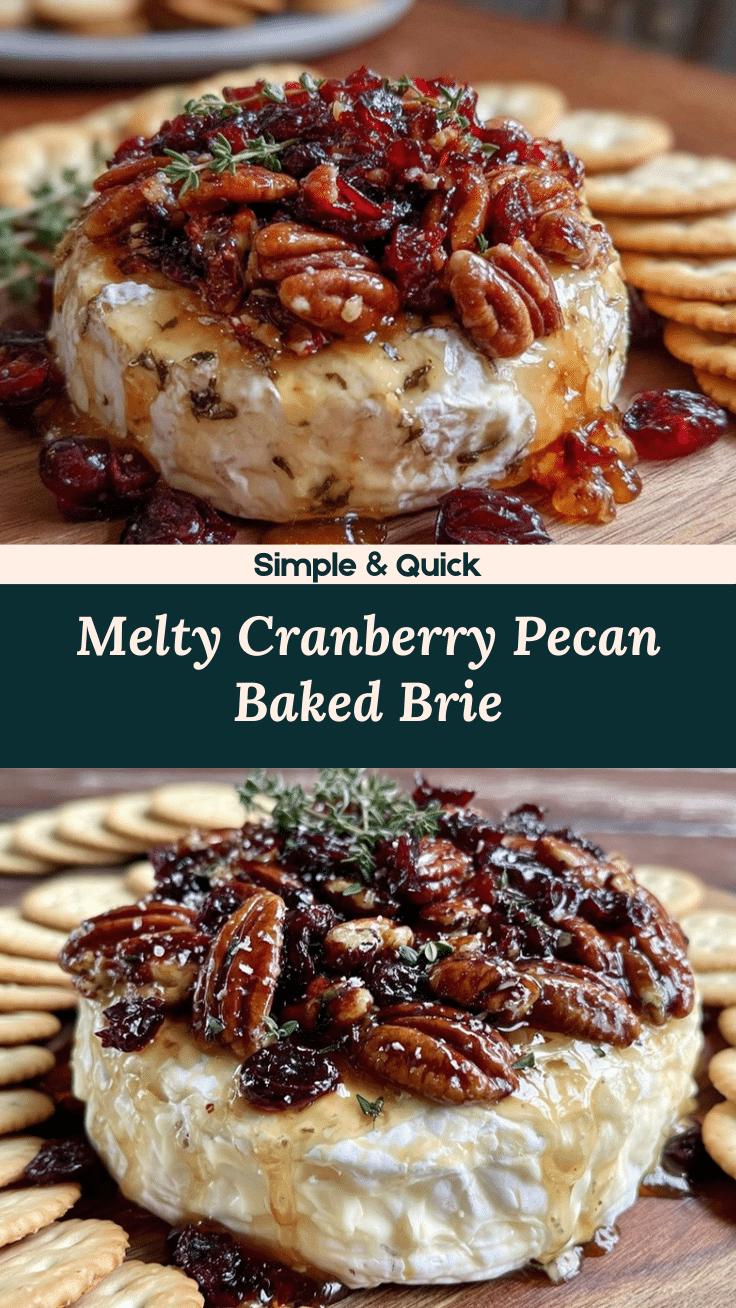 Cranberry Pecan Baked Brie recipe