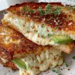 creamy avocado grilled cheese sandwich - featured image