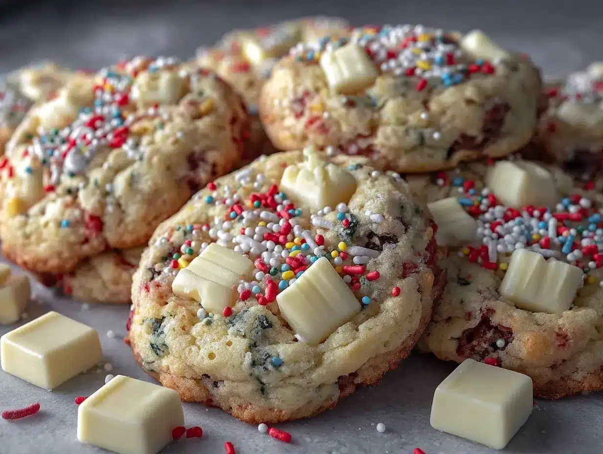 creamy birthday cake cookies preparation steps