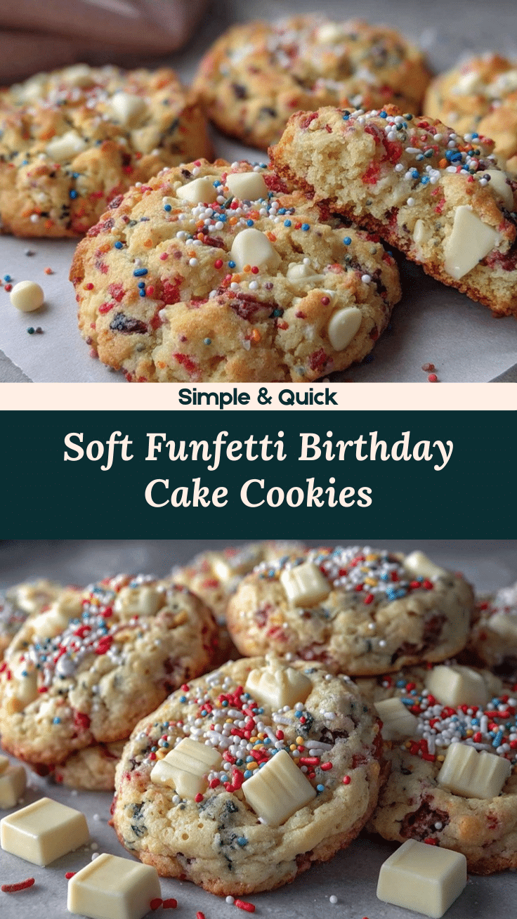 creamy birthday cake cookies recipe