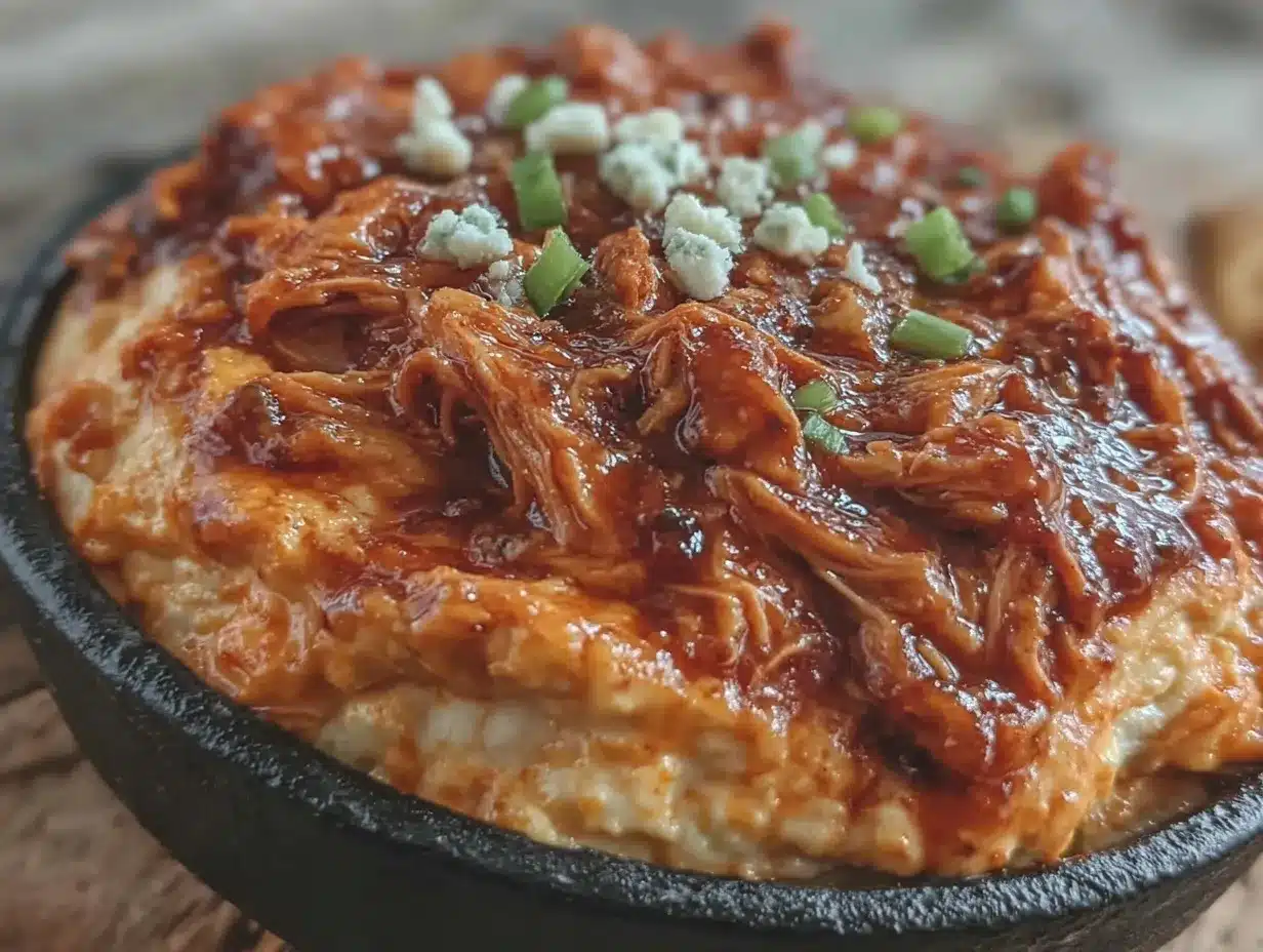 creamy buffalo chicken dip preparation steps