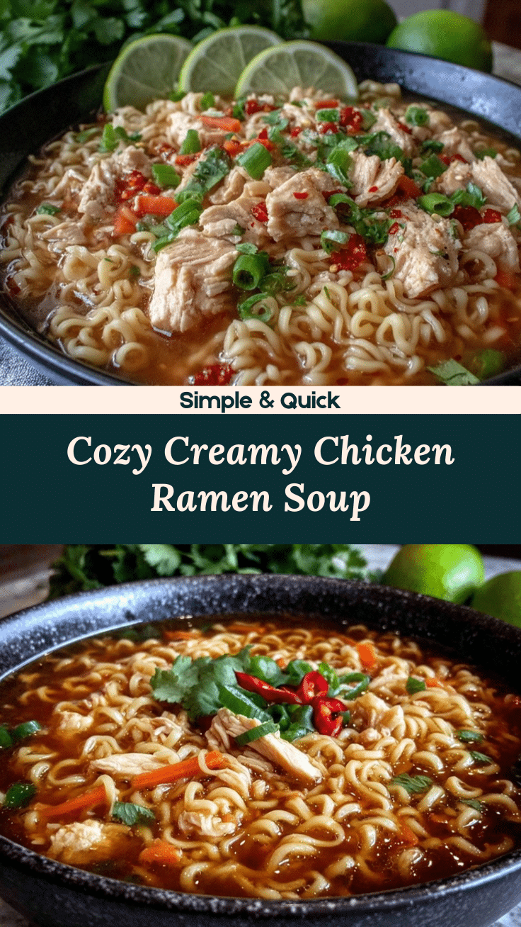 creamy chicken and ramen soup recipe
