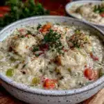 creamy chicken and wild rice soup - featured image