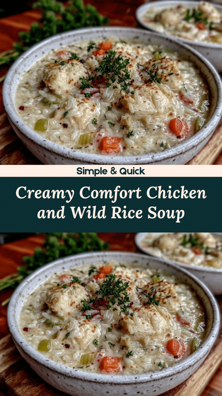 creamy chicken and wild rice soup recipe