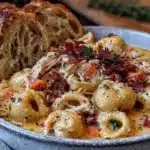 Creamy Chicken Macaroni Cheese Soup - featured image