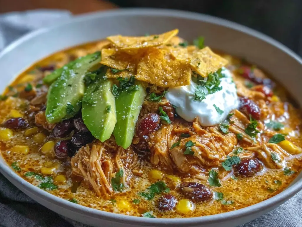 creamy chicken tortilla soup - featured image