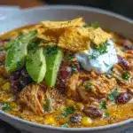 creamy chicken tortilla soup - featured image