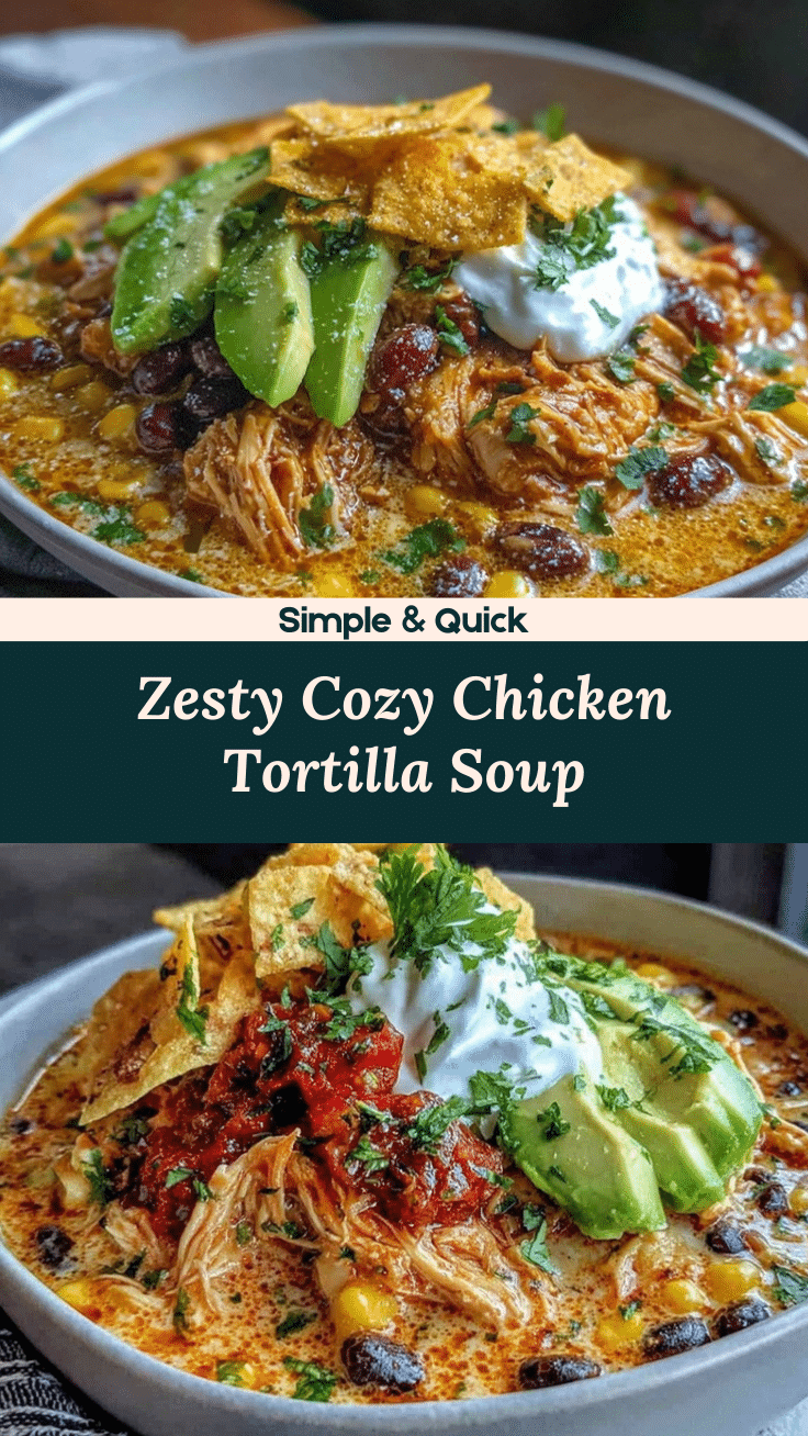 creamy chicken tortilla soup recipe