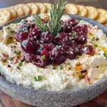 creamy cranberry whipped feta dip - featured image