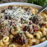Creamy Parmesan Italian Sausage Ditalini Soup - featured image